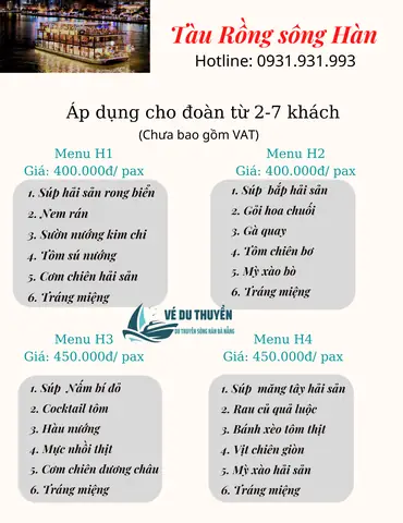 Trải Nghiệm Ăn Tối Trên Du Thuyền Sông Hàn Đà Nẵng 2026: Hướng Dẫn Chi Tiết Giá Vé, Thực Đơn, Lịch Chạy Và Mẹo "săn" Deal Tốt Nhất