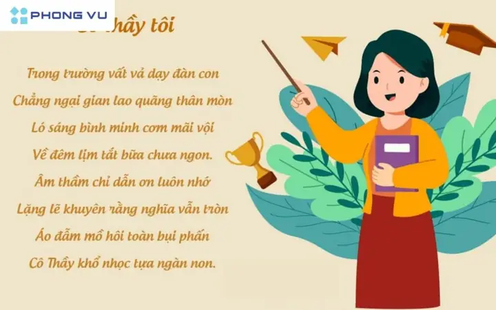 Tuyển Tập Bài Thơ Về Cơn Òn Thầy Cô: Những Giọt Nước Mắt Trong Tim Học Trò Năm 2026