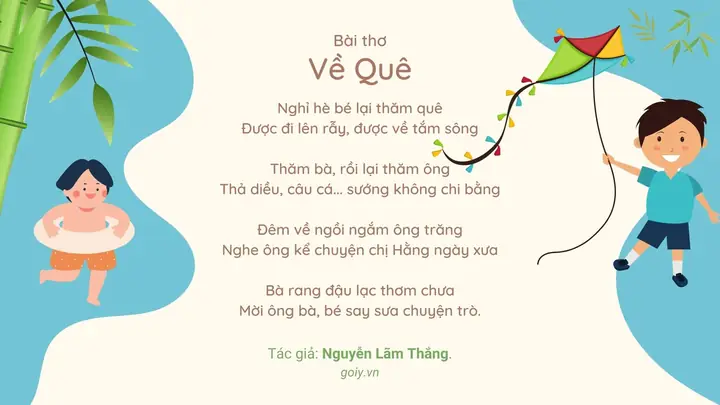 Tuyển Tập Bài Thơ Về Quê Mầm Non Hay Nhất, Ý Nghĩa Dành Cho Bé Yêu 2026