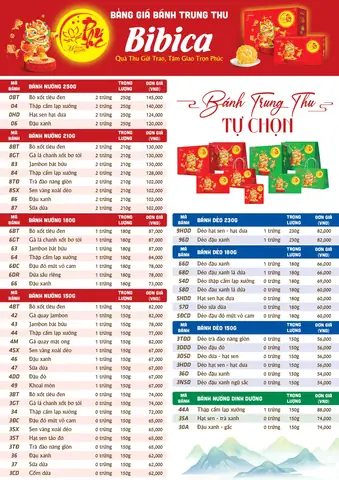 Bảng Giá Bánh Trung Thu Bibica 2026 Chi Tiết Nhất: Review Các Loại Hot, Nên Mua Gì Và Kinh Nghiệm Chọn Quà Tặng Ý Nghĩa