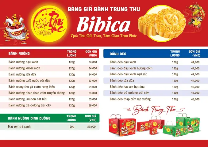 Bảng Giá Bánh Trung Thu Bibica 2026 Chi Tiết Nhất: Review Các Loại Hot, Nên Mua Gì Và Kinh Nghiệm Chọn Quà Tặng Ý Nghĩa