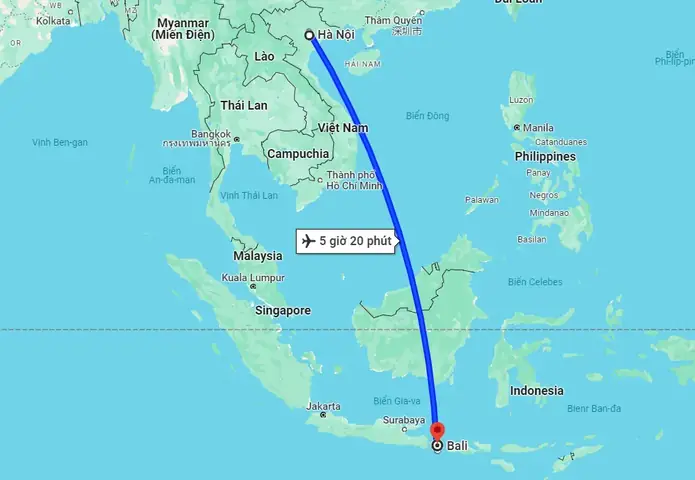 Bay Từ Hà Nội Đi Bali Mất Bao Lâu? Chi Tiết Thời Gian Bay, Lộ Trình & Mẹo Mua Vé Rẻ Nhất 2026