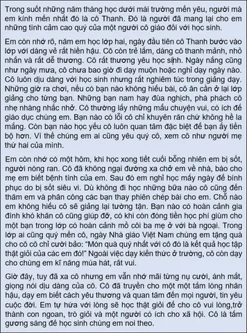 Biểu Cảm Về Thầy Cô Giáo Mà Em Yêu Quý: Những Trang Viết Chưa Hoàn Của Lòng Biết Ơn