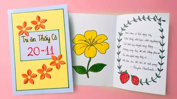 Cách Làm Bưu Thiêp 20/11 Năm 2026: Top 15 Ý Tưởng Handmade Độc Đáo, Dễ Làm, Tặng Thầy Cô Trọn Vẹn Tình Cảm