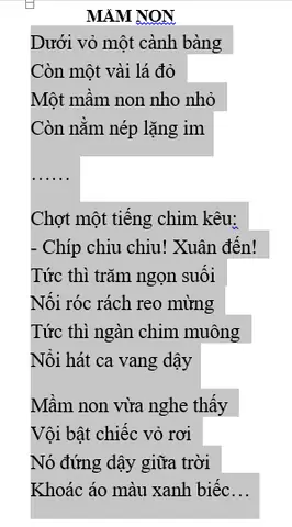 Cảm Nhận Về Bài Thơ Mầm Non: Những Hạt Giống Tình Thương Gieo Mầm Trong Trái Tim Mỗi Người