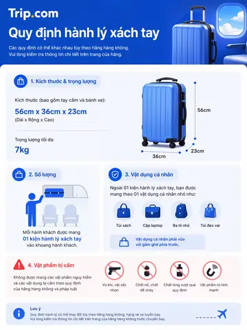 Hành Lý Xách Tay Mang Được Bao Nhiêu Ml? Quy Định Chi Tiết Nhất 2026 Của Các Hãng Hàng Không Việt Nam Và Quốc Tế