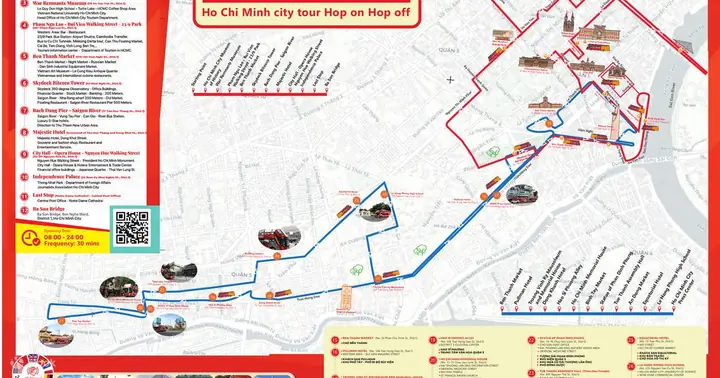 Bản Đồ & Hướng Dẫn Chi Tiết Tour Xe Buýt Hop On Hop Off TP.HCM 2026: Trải Nghiệm Sành Điệu, Tiết Kiệm & Không Bỏ Lỡ Điểm Check-in Nào