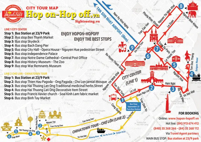Bản Đồ & Hướng Dẫn Chi Tiết Tour Xe Buýt Hop On Hop Off TP.HCM 2026: Trải Nghiệm Sành Điệu, Tiết Kiệm & Không Bỏ Lỡ Điểm Check-in Nào