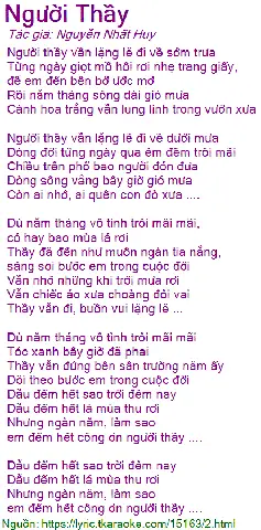 Tuyển Tập Lời Dẫn Bài Hát Người Thầy 2026: Cảm Xúc, Sâu Lắng, Phù Hợp Mọi Bối Cảnh Tổ Chức
