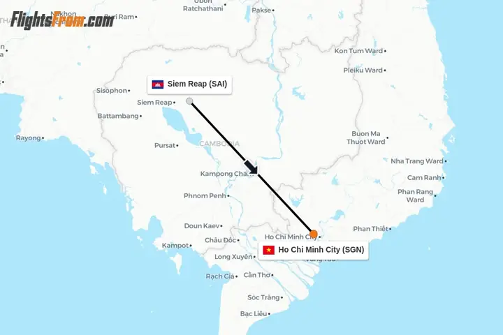 Chuyến Bay Siem Reap - TP.HCM 2026: Lịch Bay, Giá Vé, Hãng Hàng Không & Mẹo Săn Vé Rẻ Mới Nhất