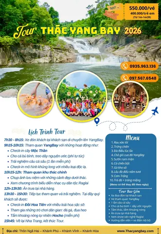 Tour Thác Yang Bay Nha Trang 2026: Trải Nghiệm Thiên Nhiên Hoang Sơ, Văn Hóa Raglai Độc Đáo & Cẩm Nang Chi Tiết Nhất Tour Thác Yang Bay Nha Trang 2026: Trải Nghiệm Thiên Nhiên Hoang Sơ, Văn Hóa Raglai Độc Đáo & Cẩm Nang Chi Tiết Nhất
