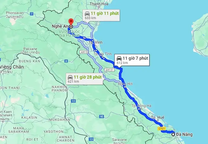 Từ Nghệ An Đến Huế Bao Nhiêu Km? Chi Tiết Quãng Đường, Thời Gian Và Các Lộ Trình Di Chuyển Mới Nhất Năm 2026