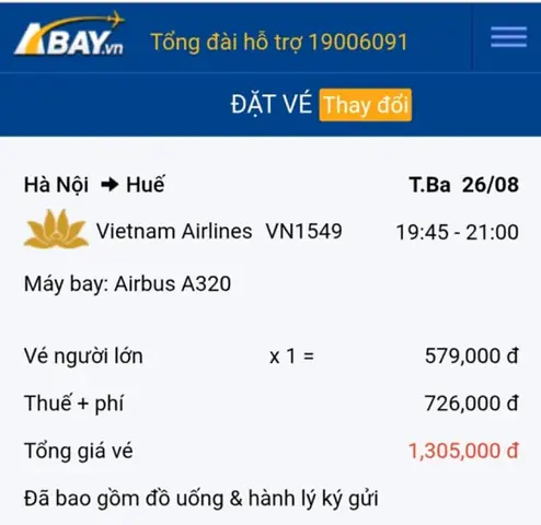 Vé Máy Bay Đi Huế Vietnam Airlines 2026: Giá, Lịch Bay Và Cách Đặt Vé An Toàn