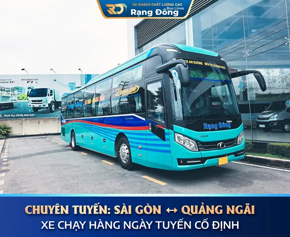 Xe Rạng Đông Về Quảng Ngãi 2026: Hành Trình 700km, Giá Vé, Lịch Chạy & Review Chi Tiết Nhất Năm Nay